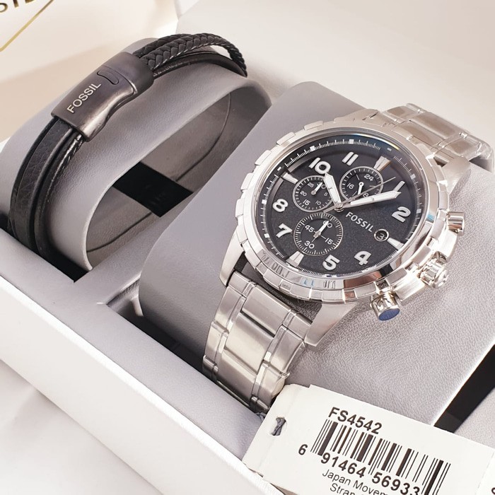 Jam Tangan Pria Fossil FS 4542 / FS4542 S.Steel Original Free Yes