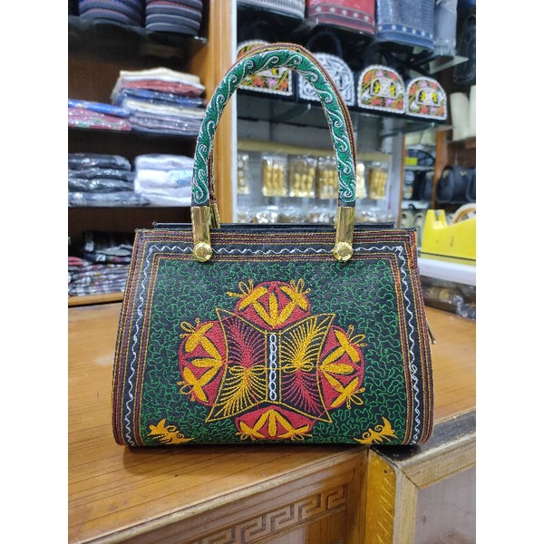 tas handbag/selempang cewek full bordir Aceh