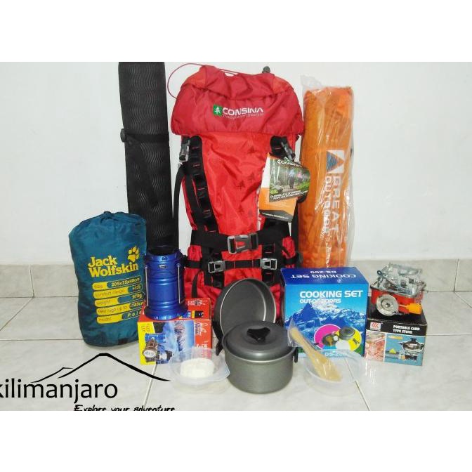 Paket Perlengkapan Outdoor/ Pendakian Gunung Murah Tarebbi