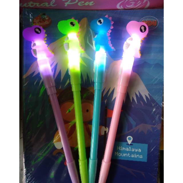 

Pulpen gel lampu karakter