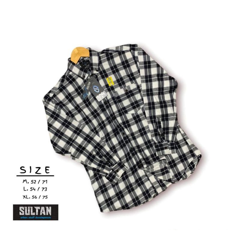 KEMEJA FLANEL PANJANG KOTAK KOTAK PRIA WANITA RAJA DEWASA PREMIUM