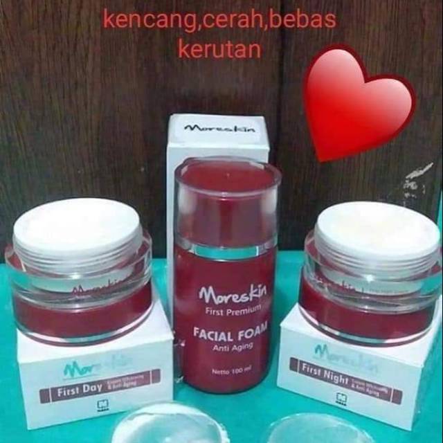 PAKET MORESKIN ANTI AGING NASA 100% ORIGINAL