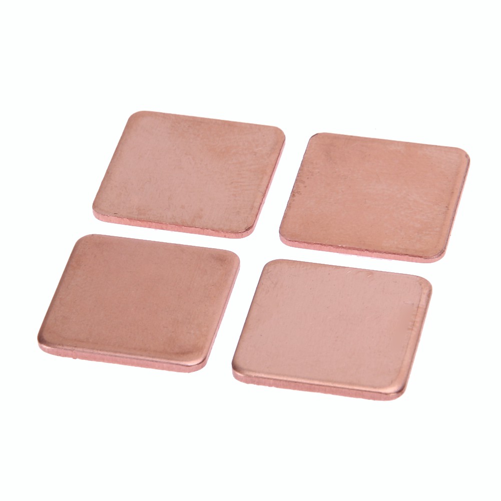 MOJITO 10 pcs 20mmx20mm 0.3mm to1.5mm Heatsink Copper Shim Thermal Pads for Laptop #UK