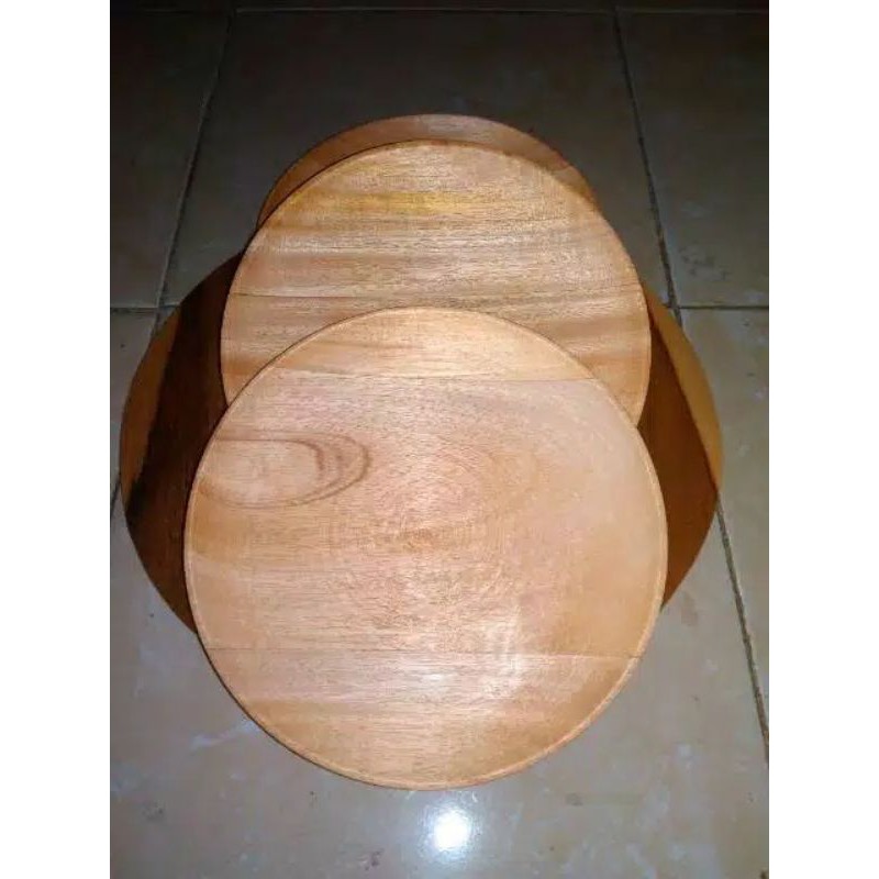 Piring Kayu diameter 20 cm