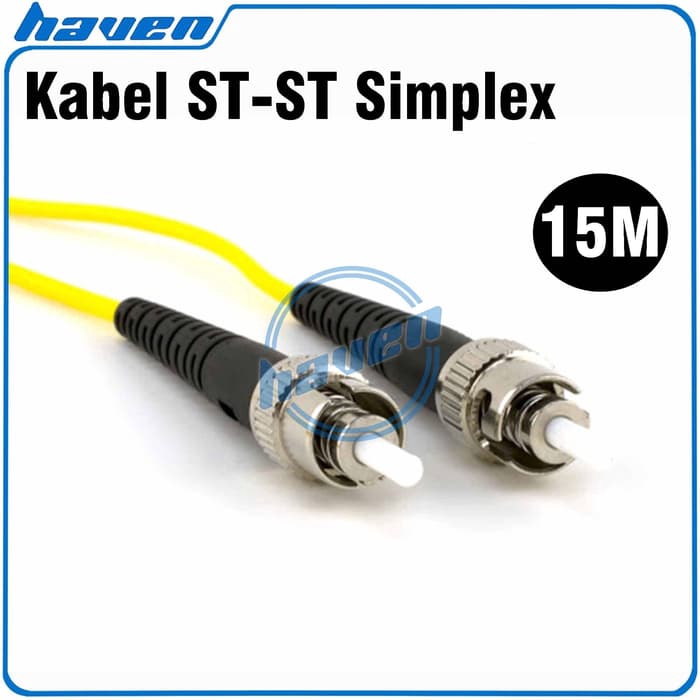 15m Fiber Optic ST to ST Patchcord Patch Cord ST ST / FO Kabel ST-ST