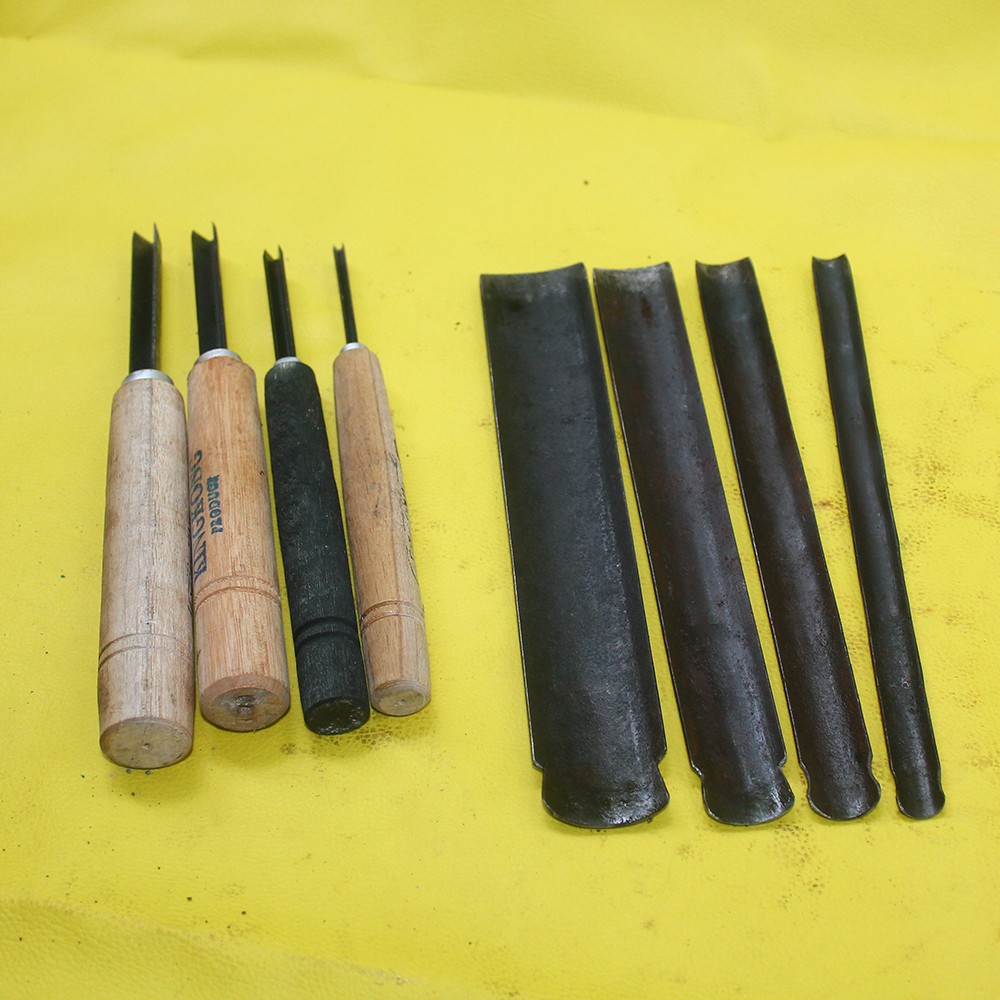 alat pahat ukir kayu jenis kol dan coret 1 set tatah bonsai