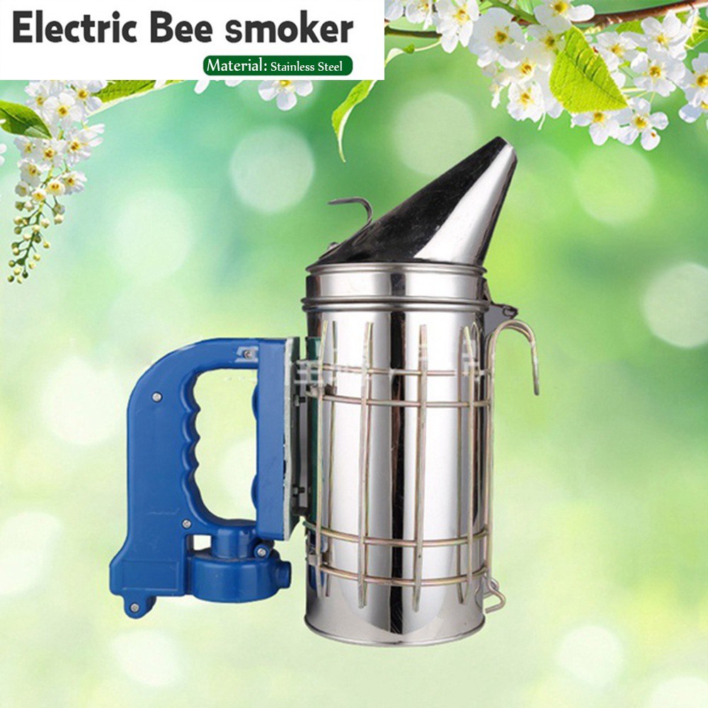 REBUY Durable Bee Smoker Beekeeper Electric Beekeeping Smoker Transmitter Stainless Steel Kit Electric Bees Apiculture Tool Smoke Machine/Multicolor