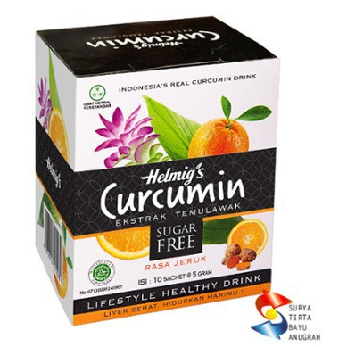 

Helmig's Curcumin Ekstrak Temulawak Sugar Free Rasa Jeruk 10x5gr