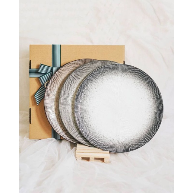 Keramik Piring - Ponny Dinner Plate Set Hampers Hadiah Lucu Paket Nikah