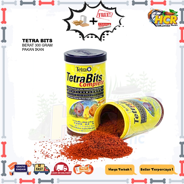 Tetra Bits 93/300 Gram Pakan Ikan Discus Tetra Bits