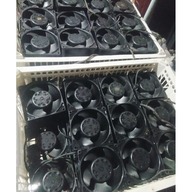 BLDC. KIPAS DC FAN SERVO HIGH SPEED 48VDC 0,14A SIZE 90MM 37MM BEARING HIGH SPEED