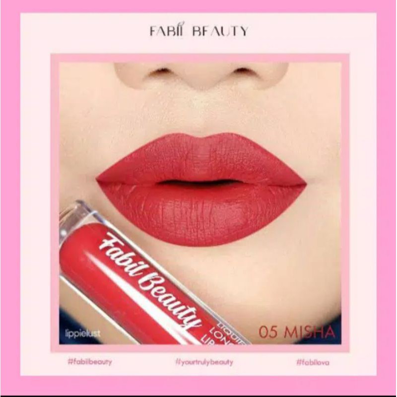 Lipstik Fabil Beauty Shade Misha Merah