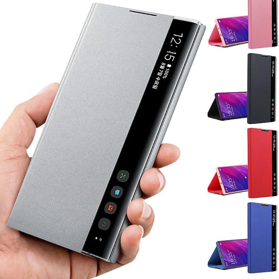 de✢Big Sale❀➳ Case Smart View Samsung Note 9 Note 10 Note 10 Plus Flip Cover Kick Stand 78