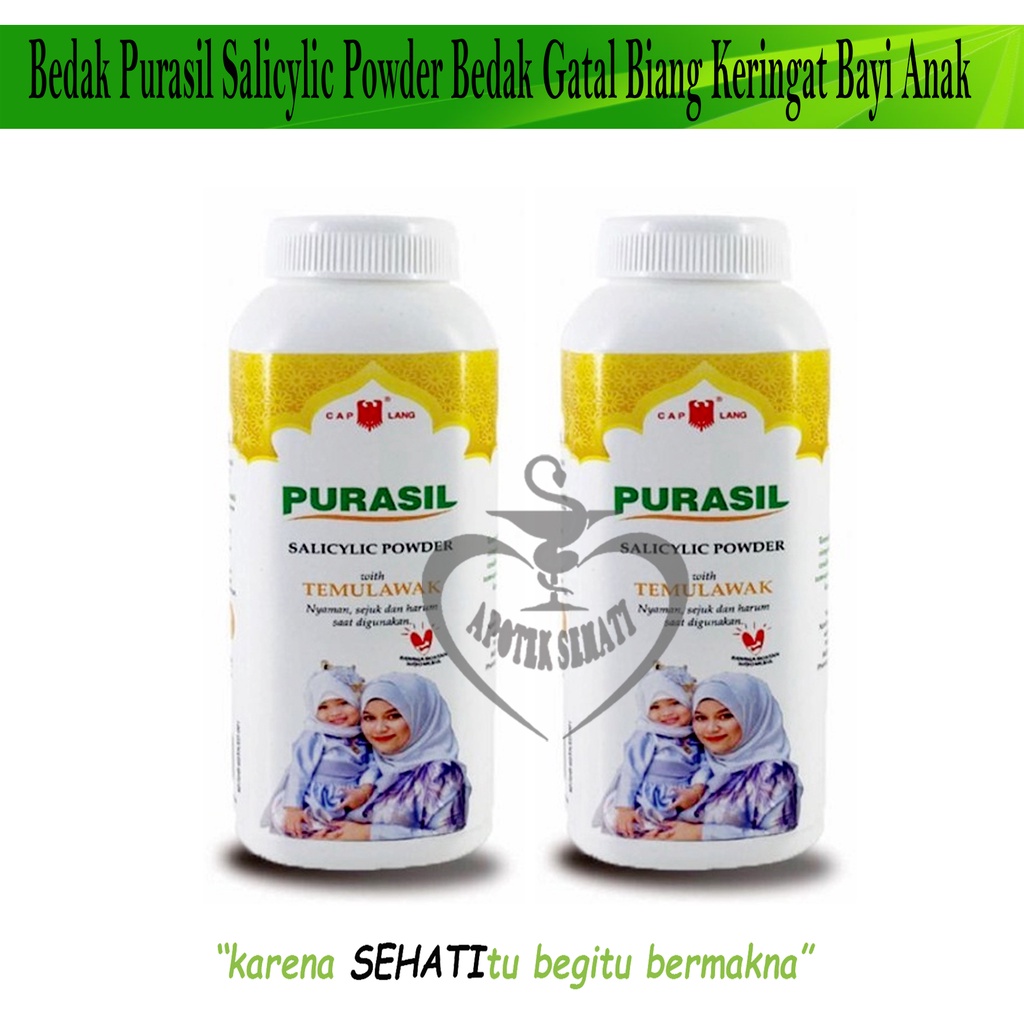 Purasil Salicylic Powder 60gr  Mencegah Pertumbuhan Bakteri Penyebab Gatal