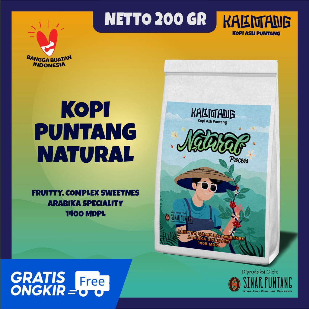 

KOPI PUNTANG ARABIKA NATURAL (200 gr) SPECIALITY COFFEE