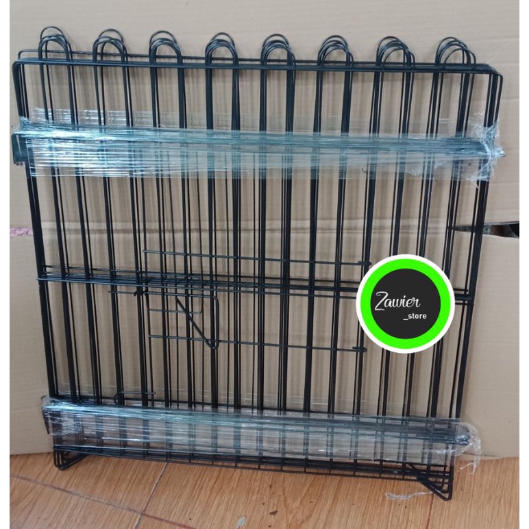6 PCS KANDANG PAGAR ANJING KUCING KURA KURA KELINCI SIZE 60X60-HITAM