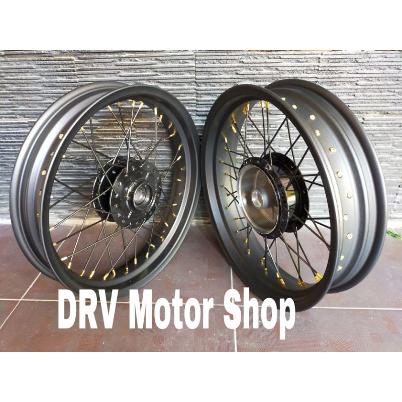 Velg Jari Scorpio - Paket Velg Jari Scorpio Velg 250-300 ring 17 Tromol Ori