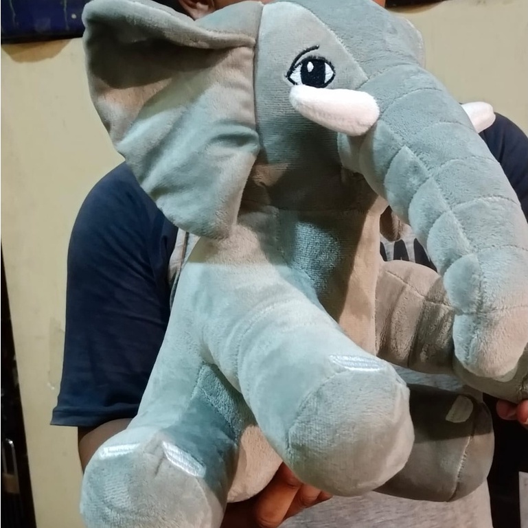 Boneka gajah ukuran 40 cm kualitas import bahan yelvo / mainan anak