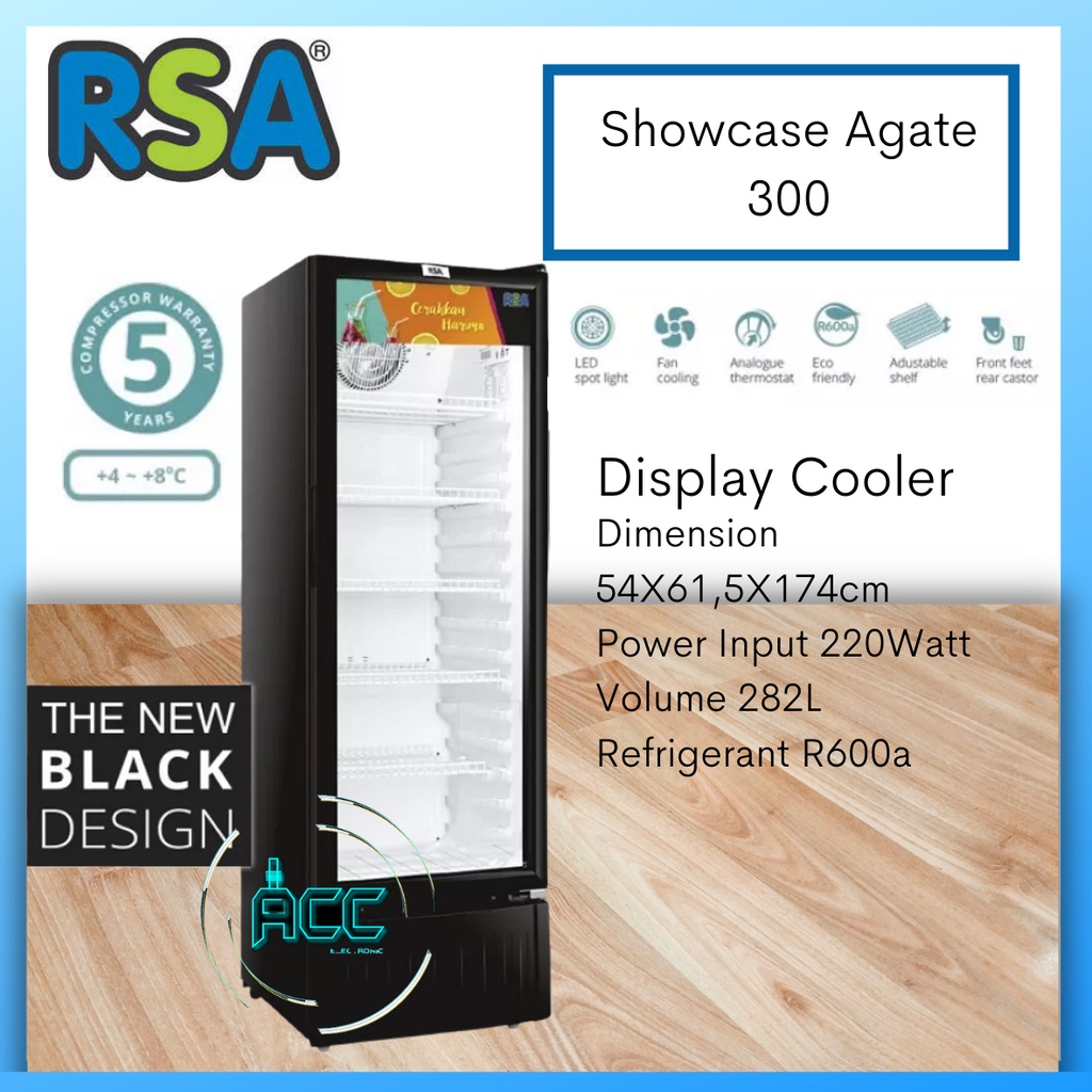 RSA Showcase Agate 300 Agate-300 - 282liter