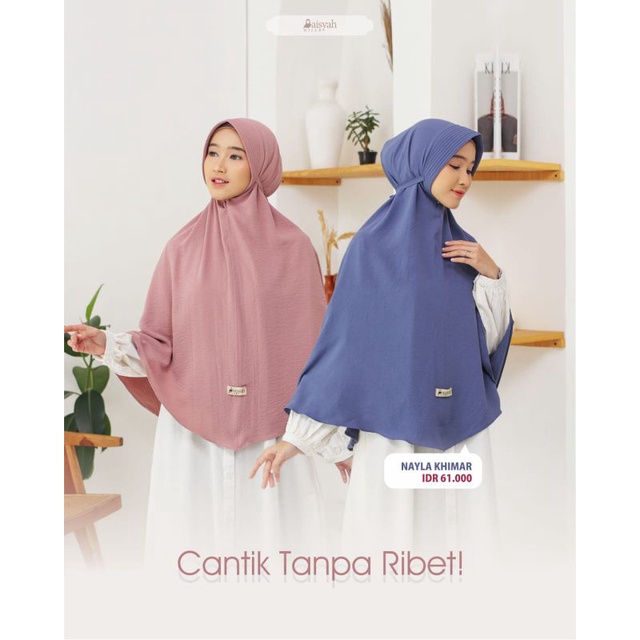 Khimar Crinkle Airflow | Khimar syari Pet