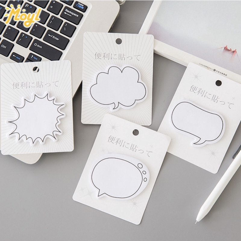 Serye gelembung dialog Memo Paper Sticky Notes Model Jepang Lucu untuk Pelajar