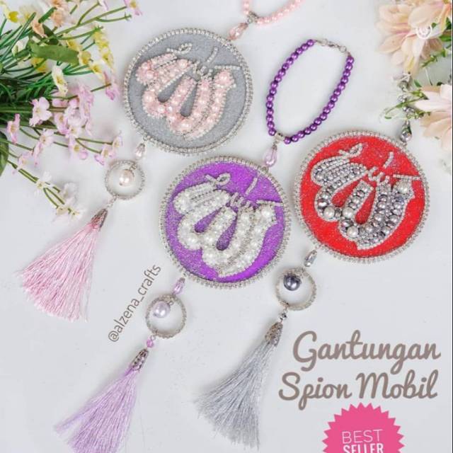 Orderan a.n Herlida (@line) Gantungan spion + bros huruf