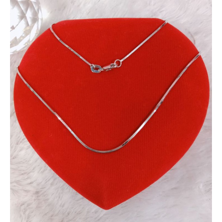 kalung flexsi, emas putih, kadar 420(9k)