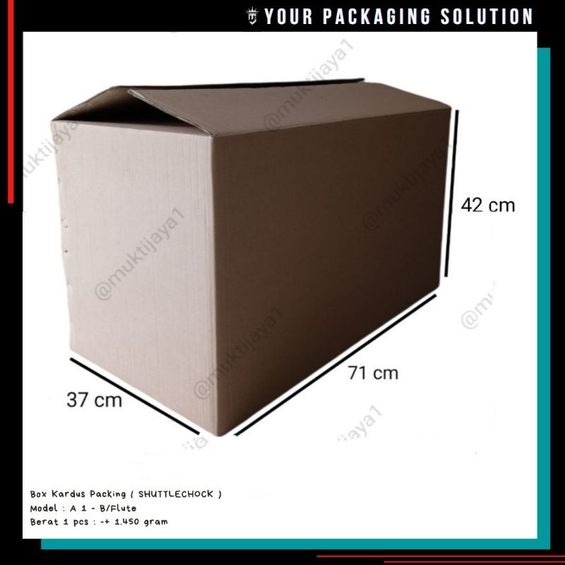 

BOX SHUTTLECHOCK • 71x37x42cm • Kotak/Kardus/Karton