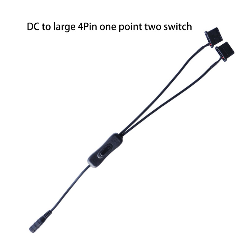 Bt Untuk Kabel Konektor Power Adapter Kipas Angin DC 5521ke Molex 4p PC Dengan Saklar 1ke2