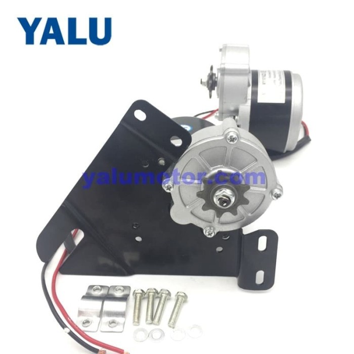 Motor DC Dinamo 24V 350W Full set kit ATV Gokart Ebike Escooter