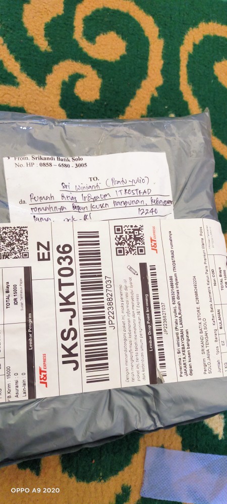 Kaftan Batik Asimetris Katun Paris Premium Warna  Polos Merah Hitam Ori Batik Solo By Zein