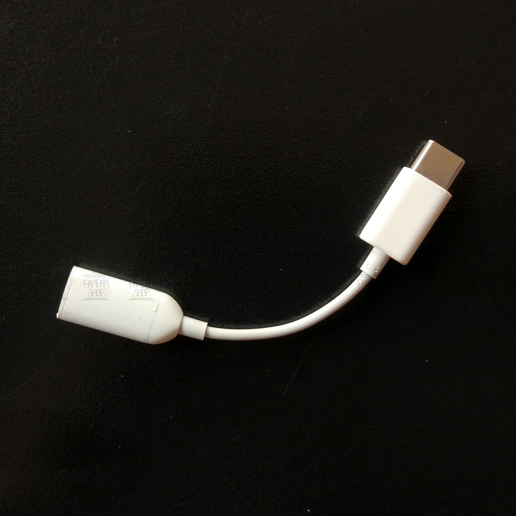 XIAOMI PUTIH Kabel Audio Adapter Type C To Headphone Jack Adaptor Converter Headset Mi6 A2