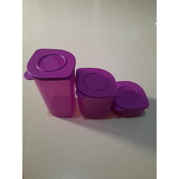 Wadah ungu set atau ecer tupperware