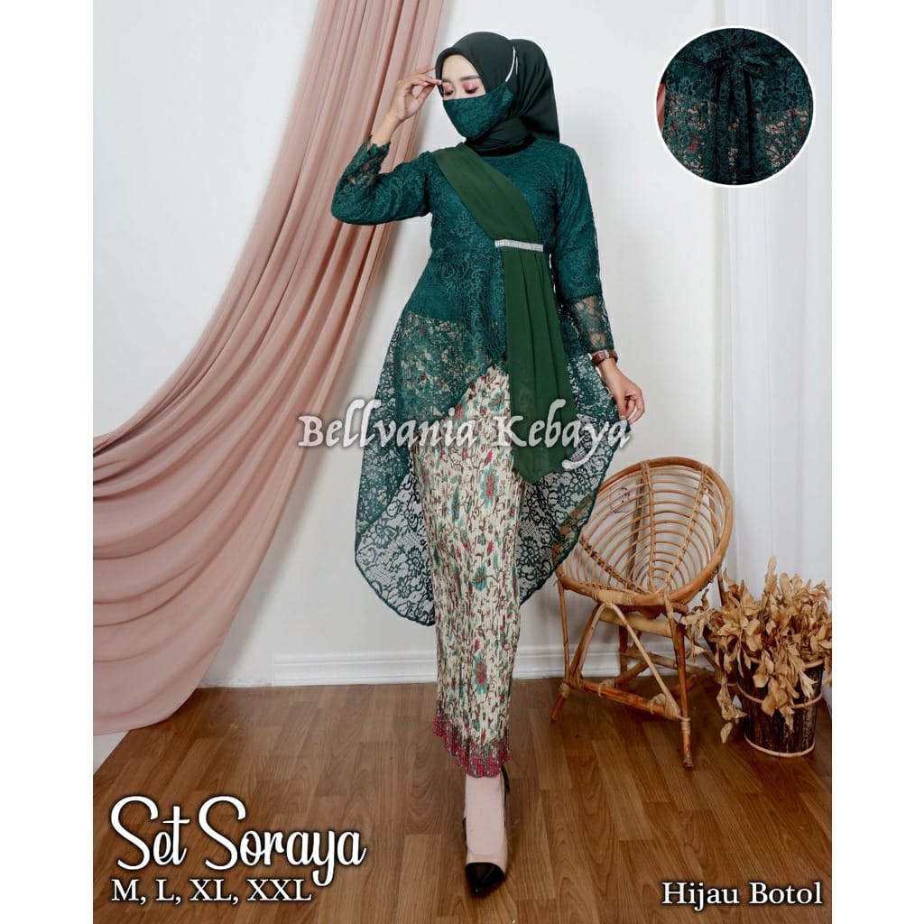 Kebaya tunik | Kebaya modern | Kebaya tunik selendang | Baju outfit pesta pernikahan