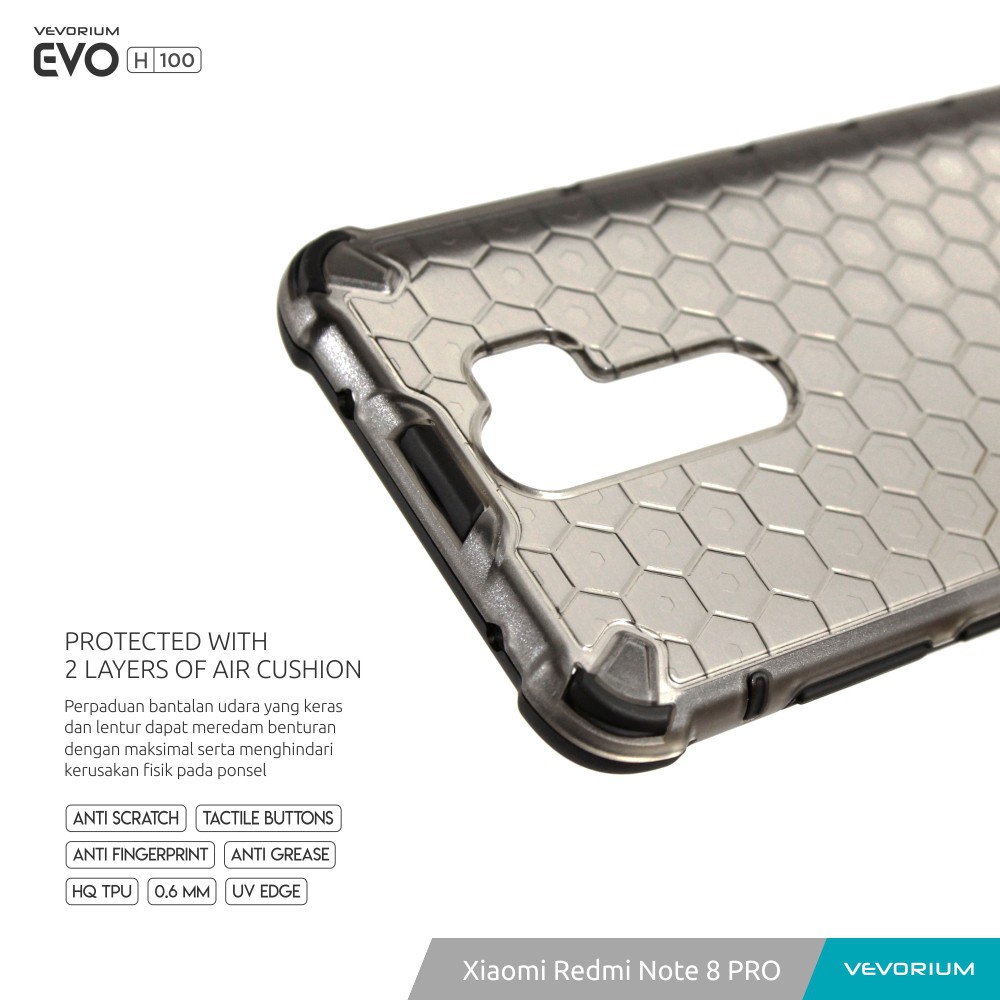 VEVORIUM EVO H100 Xiaomi Redmi Note 8 PRO Hybrid Hard Case Hardcase