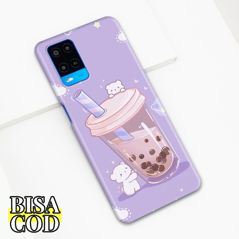 Case Oppo A54 Fashion Case Boba Cute  - Untuk Pria - Wanita - Dewasa - Remaja - Silikon Hp Kesing Hp
