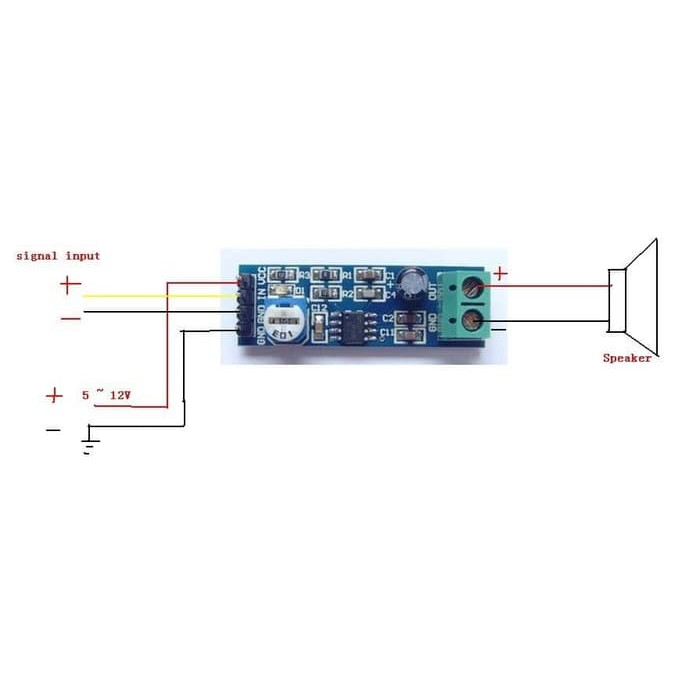 LM386 Audio Amplifier Mini Ampli LM 386 5 sd 12v 200x Adjustable Volume