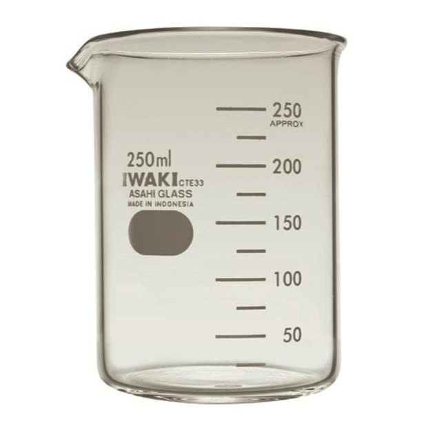 Berkualitas Gelas Kimia Kaca Iwaki 250 Ml Beaker Glass Pyrex 250ml Shopee Indonesia