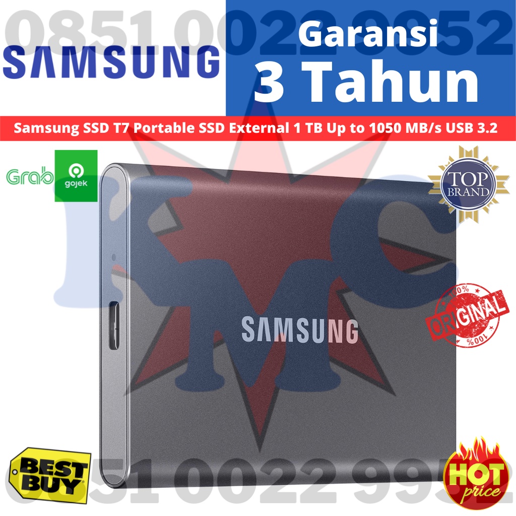 Samsung T7 Portable 1TB USB 3.2 External SSD 1 TB