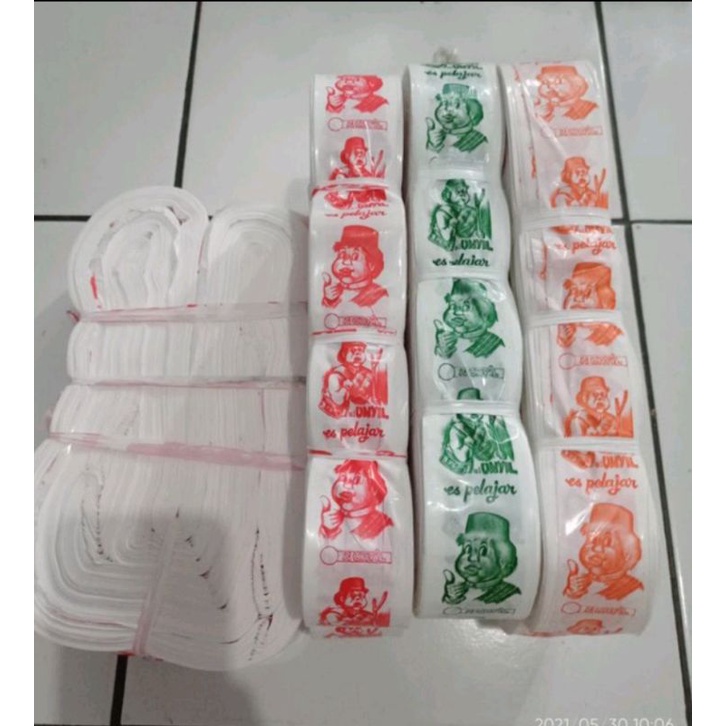 Plastik es potong/es lilin 4,5cm Unyil /roll 500mtr