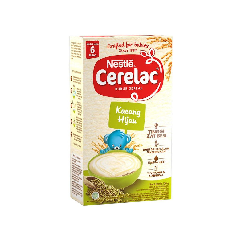 NESTLE CERELAC BUBUR BAYI 120 GR / Bubur Bayi 6+ 8+ / Bubur Bayi Nestle