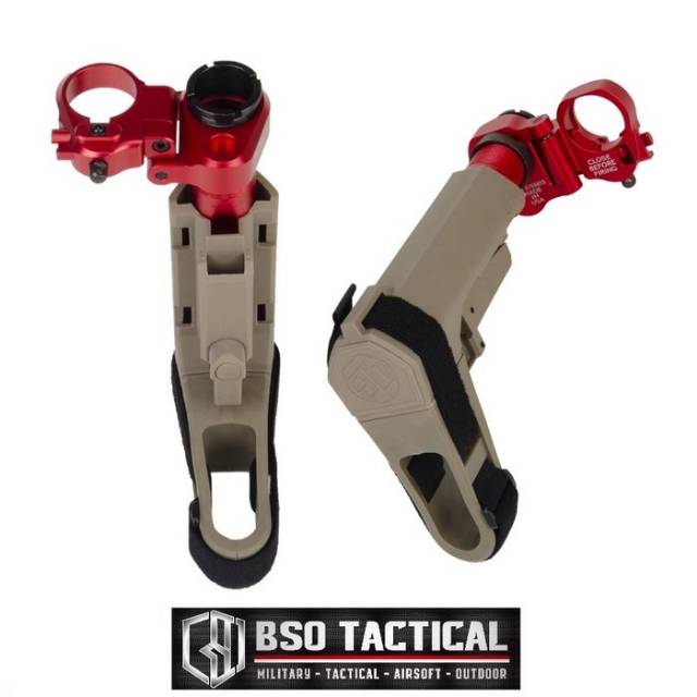 GOYANG HARGA:: Law Tactical Folding Adapter Popor Lipat GBB Airsoft PCP ( BERKUALITAS )