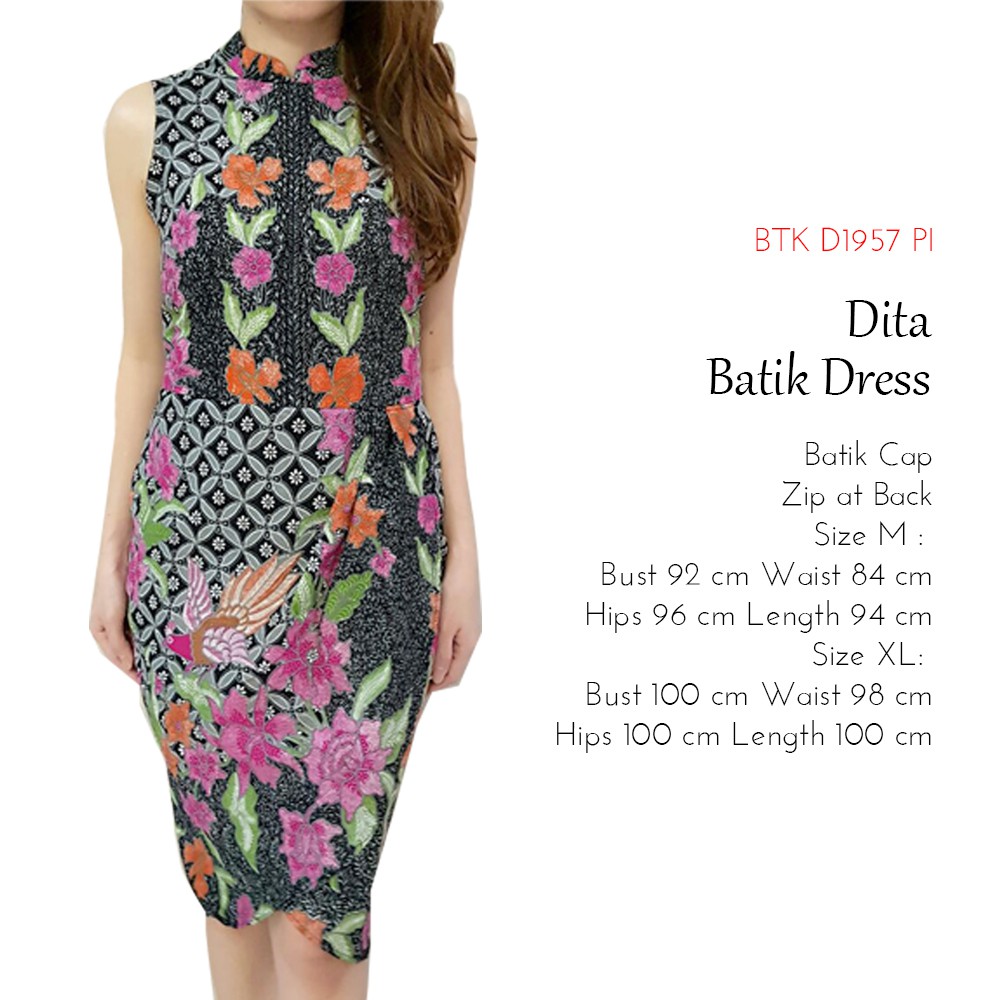Dress Batik Wanita Dress Batik Modern - Dita Batik Dress