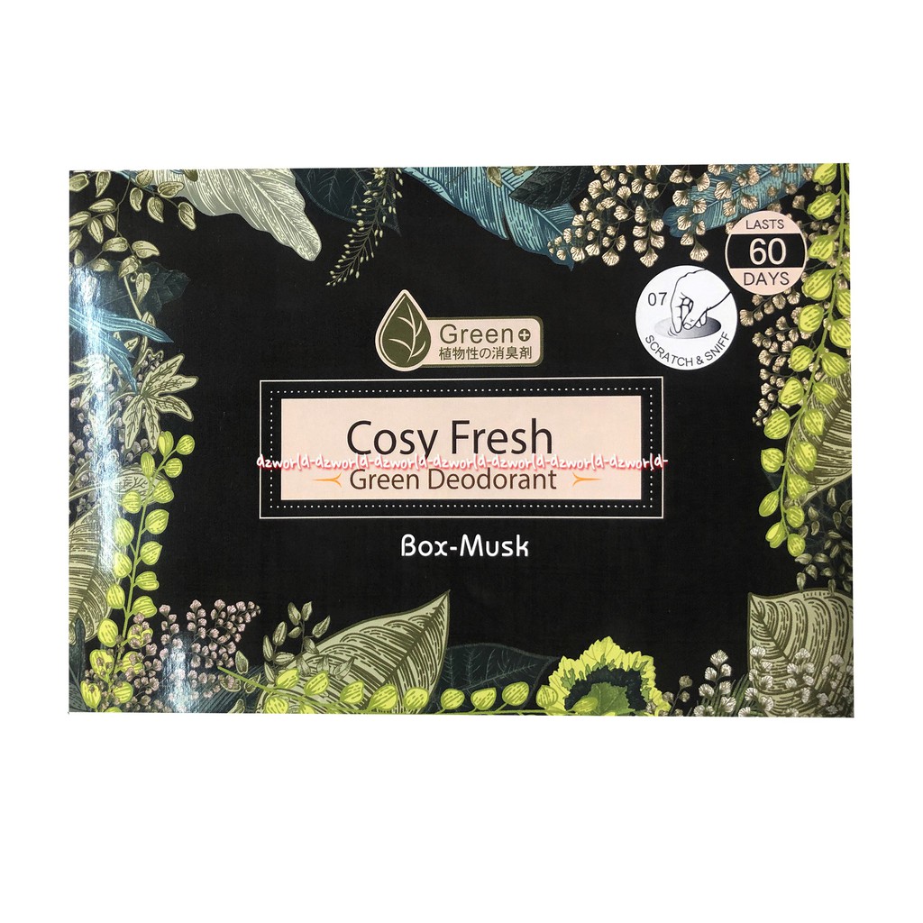 Cosy Fresh Green Deodorant Box Musk Pengharum Ruangan Pewangi