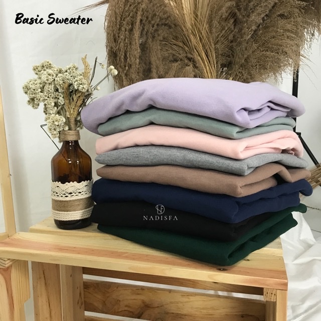 BASIC SWEATER POLOS CEWEK