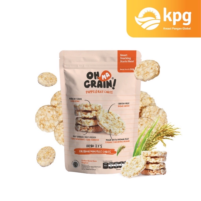 

Ohmagrain! Popped Rice Crackers - Original