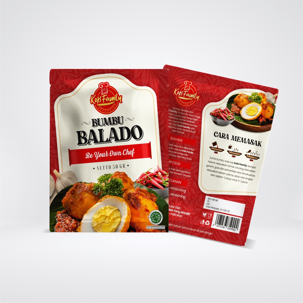 

Koki Family Bumbu Balado - Bumbu Pedas dan Instan 50 gr