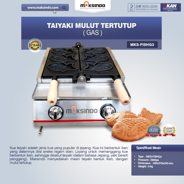 Taiyaki Mulut Tertutup Gas MKS-FISHG3 J1