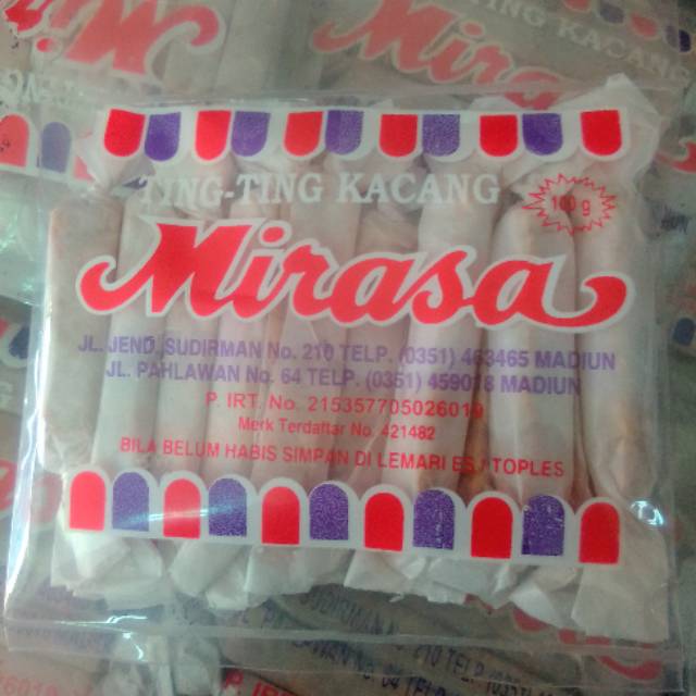 

Ting-Ting Kacang Mirasa 100 gram khas Madiun