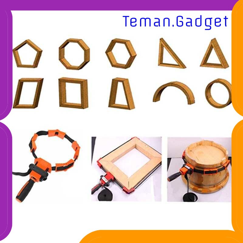 TG-DE388 ACAMPTAR PENJEPIT BINGKAI KAYU ADJUSTABLE RAPID CORNER CLAMP 4 JAWS